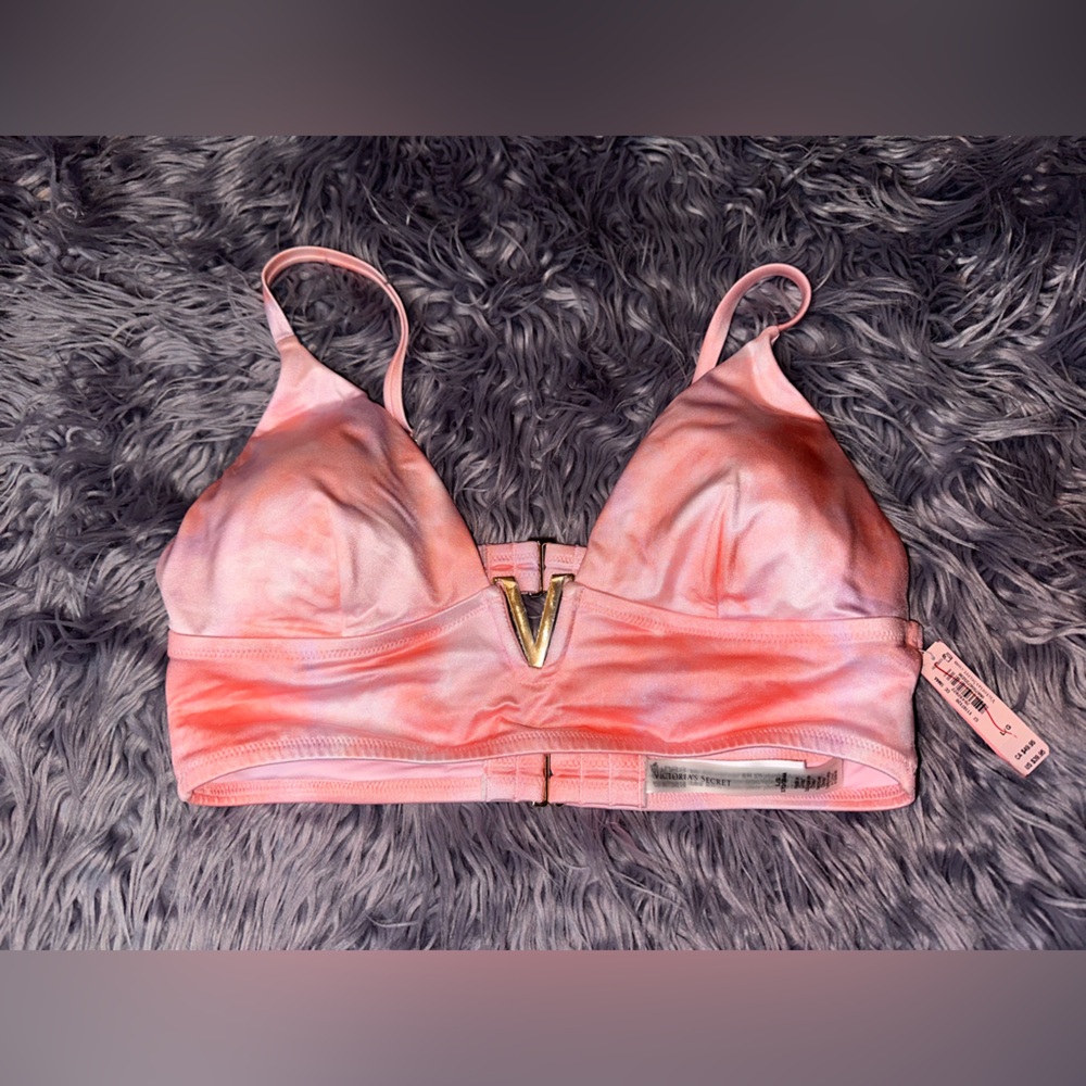 Victoria's Secret Swim V-Hardware Bralette Bikini Top- Large